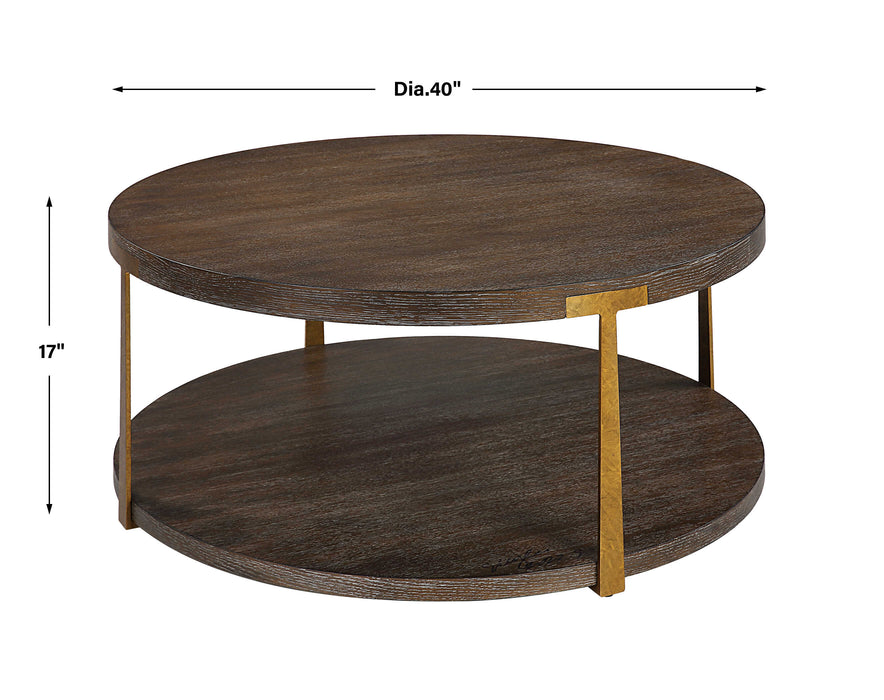 Palisade Coffee Table Antique Gold-Furniture-Uttermost-Lighting Design Store