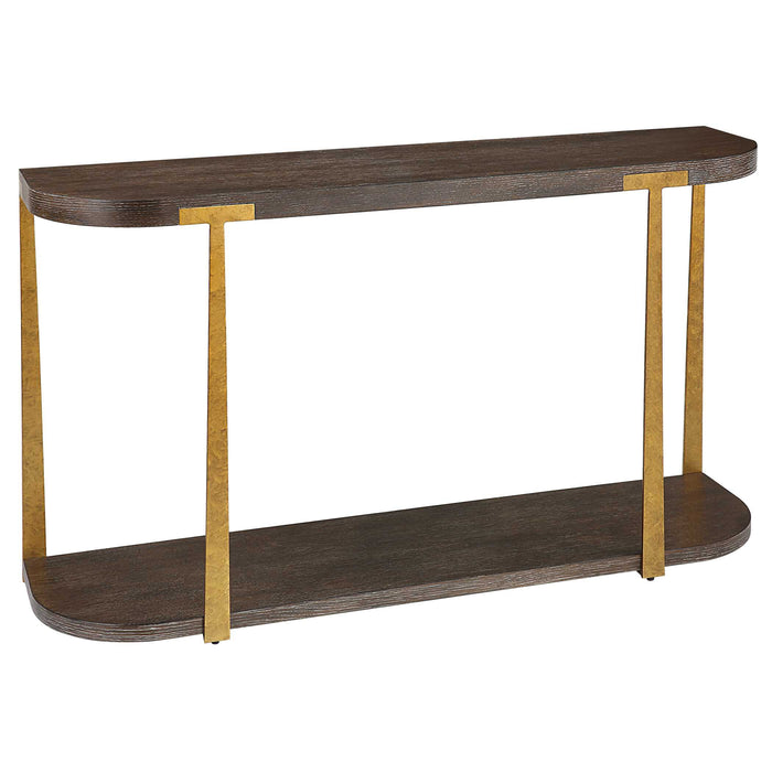 Palisade Console Table Antique Gold-Furniture-Uttermost-Lighting Design Store