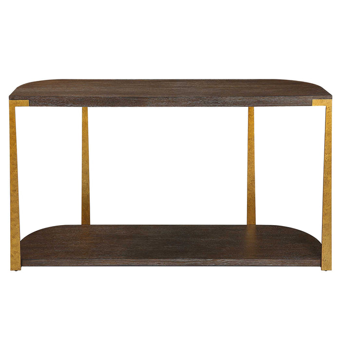 Palisade Console Table Antique Gold-Furniture-Uttermost-Lighting Design Store