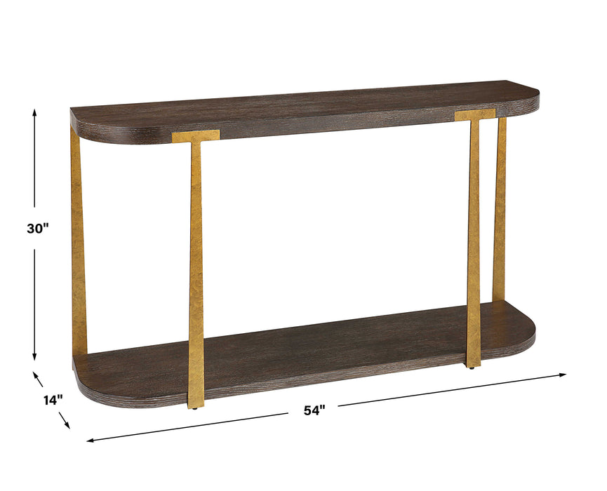 Palisade Console Table Antique Gold-Furniture-Uttermost-Lighting Design Store