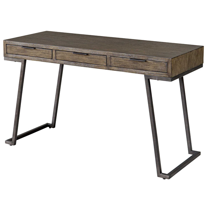 Comrade Desk Mango Wood-Furniture-Uttermost-Lighting Design Store
