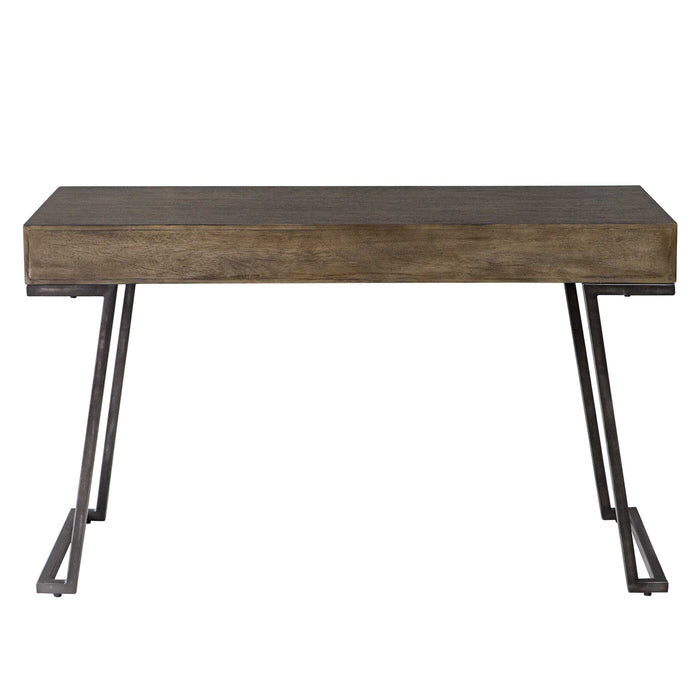 Comrade Desk Mango Wood-Furniture-Uttermost-Lighting Design Store