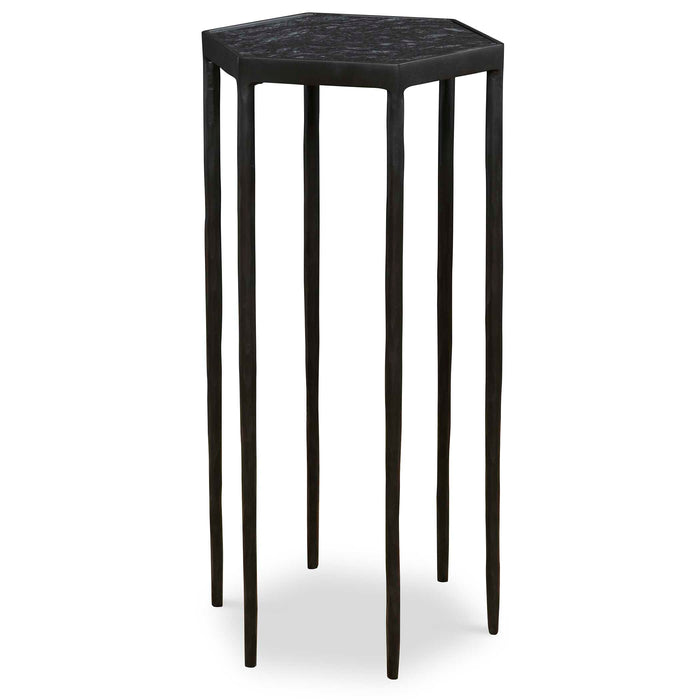 Aviary Accent Table Satin Black-Furniture-Uttermost-Lighting Design Store