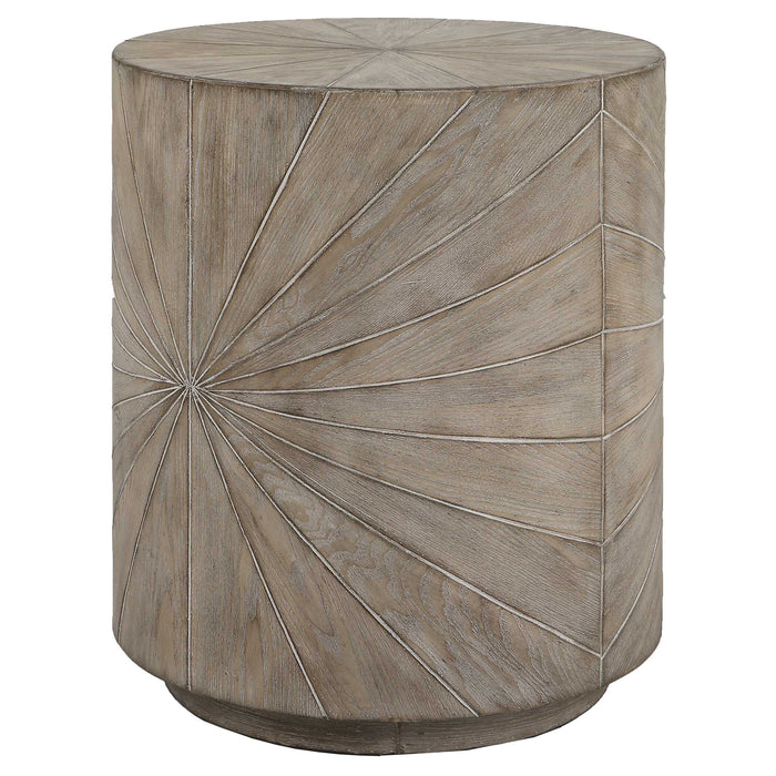 Starshine Side Table Warm Gray Stain-Furniture-Uttermost-Lighting Design Store