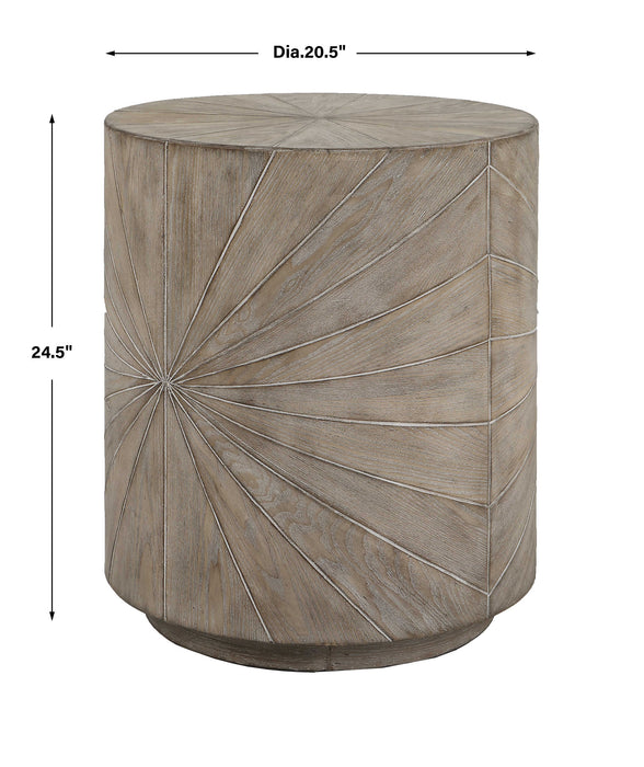 Starshine Side Table Warm Gray Stain-Furniture-Uttermost-Lighting Design Store