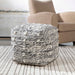 Narol Pouf Charcoal And Black-Furniture-Uttermost-Lighting Design Store