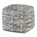 Narol Pouf Charcoal And Black-Furniture-Uttermost-Lighting Design Store