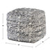 Narol Pouf Charcoal And Black-Furniture-Uttermost-Lighting Design Store