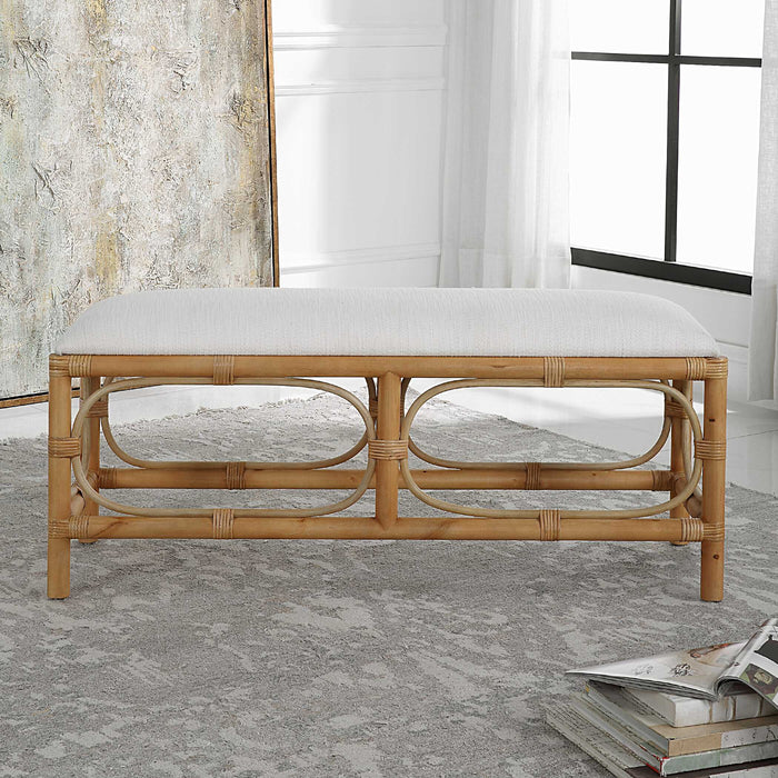 Laguna Bench Solid Wood-Furniture-Uttermost-Lighting Design Store