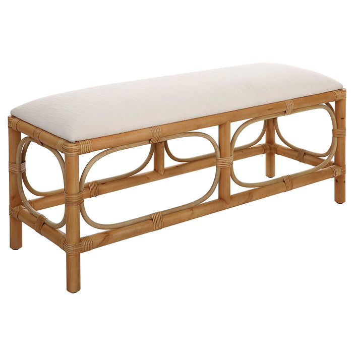 Laguna Bench Solid Wood-Furniture-Uttermost-Lighting Design Store