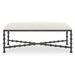 Iron Drops Bench Satin Black-Furniture-Uttermost-Lighting Design Store