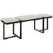 Triple Cloud Bench Angular Black Iron-Furniture-Uttermost-Lighting Design Store