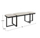 Triple Cloud Bench Angular Black Iron-Furniture-Uttermost-Lighting Design Store