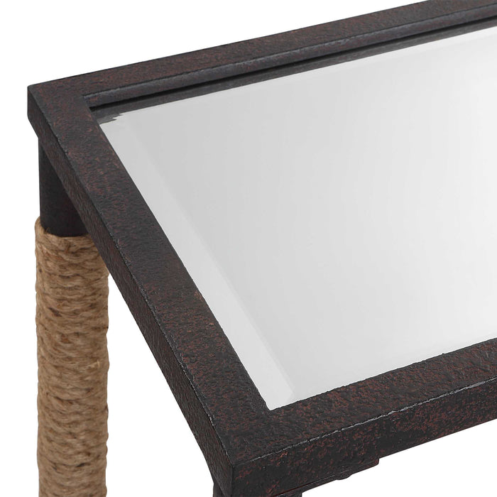 Braddock Console Table Rustic Iron-Furniture-Uttermost-Lighting Design Store