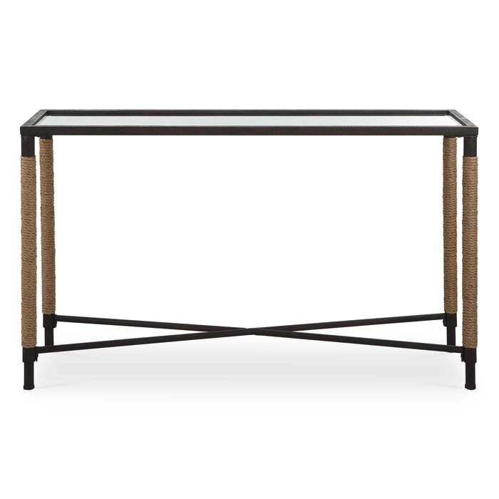 Braddock Console Table Rustic Iron-Furniture-Uttermost-Lighting Design Store