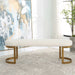 Infinity Bench Antique Gold Leaf-Furniture-Uttermost-Lighting Design Store
