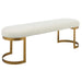 Infinity Bench Antique Gold Leaf-Furniture-Uttermost-Lighting Design Store