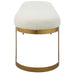 Infinity Bench Antique Gold Leaf-Furniture-Uttermost-Lighting Design Store