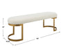 Infinity Bench Antique Gold Leaf-Furniture-Uttermost-Lighting Design Store