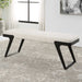 Hover Bench Aged Black-Furniture-Uttermost-Lighting Design Store