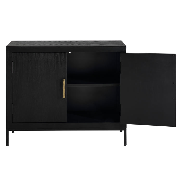 Front Range Cabinet Dark Ebony Oak-Furniture-Uttermost-Lighting Design Store