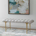 Imperial Bench Satin Champagne-Furniture-Uttermost-Lighting Design Store