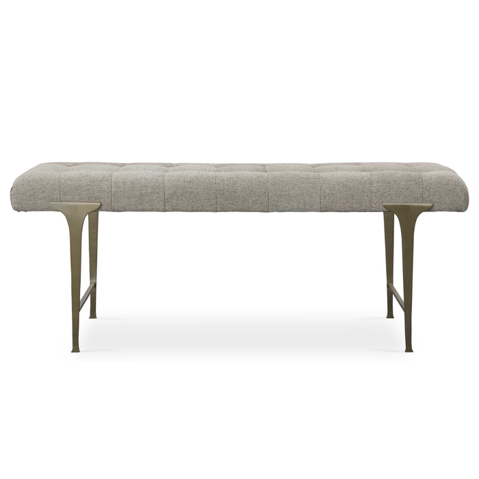 Imperial Bench Satin Champagne-Furniture-Uttermost-Lighting Design Store