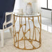 Ritual Side Table Aged Gold Leaf-Furniture-Uttermost-Lighting Design Store