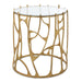 Ritual Side Table Aged Gold Leaf-Furniture-Uttermost-Lighting Design Store