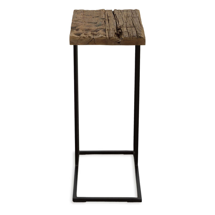 Union Accent Table Satin Black-Furniture-Uttermost-Lighting Design Store