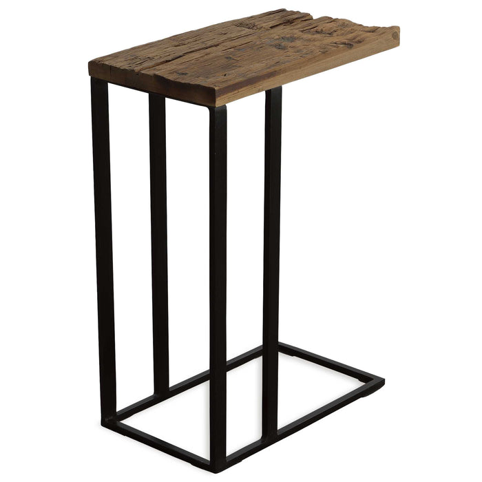 Union Accent Table Satin Black-Furniture-Uttermost-Lighting Design Store