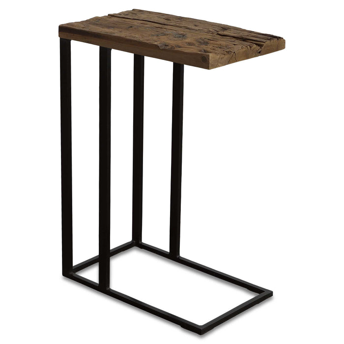 Union Accent Table Satin Black-Furniture-Uttermost-Lighting Design Store