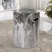 Marvel Stool Black And White-Furniture-Uttermost-Lighting Design Store