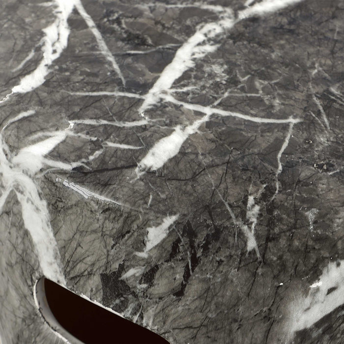 Marvel Stool Black And White-Furniture-Uttermost-Lighting Design Store