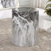 Marvel Stool Black And White-Furniture-Uttermost-Lighting Design Store