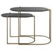 Aztec Nesting Tables, Set/2 Antique Brass-Furniture-Uttermost-Lighting Design Store