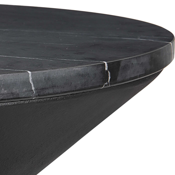 Time's Up Side Table Matte Black-Furniture-Uttermost-Lighting Design Store