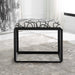 Curls Bench Satin Black-Furniture-Uttermost-Lighting Design Store