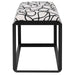 Curls Bench Satin Black-Furniture-Uttermost-Lighting Design Store