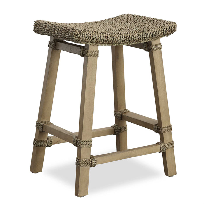 Everglade Counter Stool Mango Wood-Furniture-Uttermost-Lighting Design Store