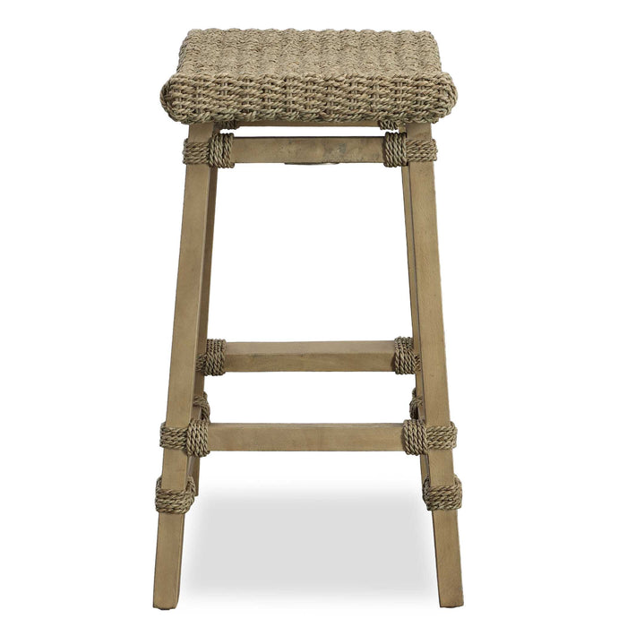 Everglade Counter Stool Mango Wood-Furniture-Uttermost-Lighting Design Store