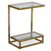 Musing Accent Table Brushed Brass-Furniture-Uttermost-Lighting Design Store
