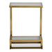 Musing Accent Table Brushed Brass-Furniture-Uttermost-Lighting Design Store