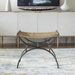 Playa Bench Brushed Gunmetal-Furniture-Uttermost-Lighting Design Store
