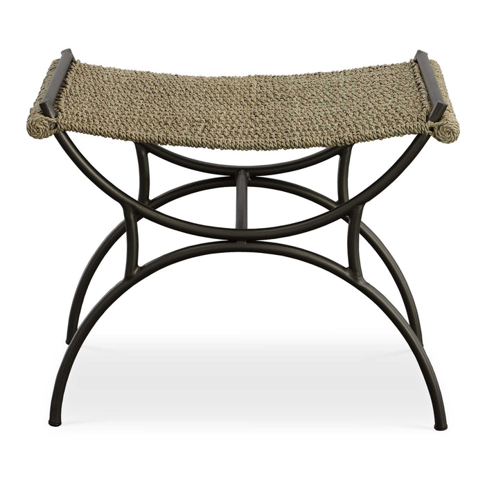 Playa Bench Brushed Gunmetal-Furniture-Uttermost-Lighting Design Store