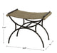 Playa Bench Brushed Gunmetal-Furniture-Uttermost-Lighting Design Store