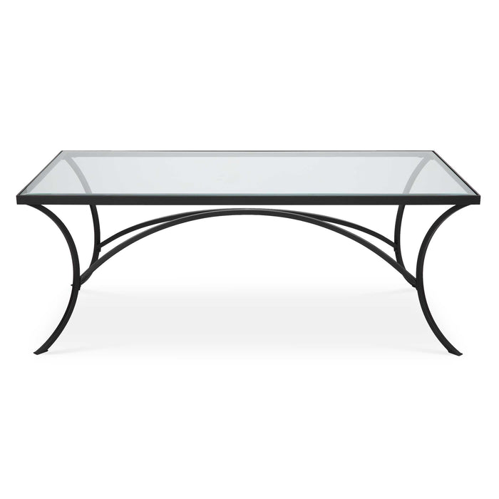 Alayna Coffee Table Satin Black-Furniture-Uttermost-Lighting Design Store