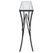 Alayna Console Table Satin Black-Furniture-Uttermost-Lighting Design Store