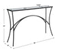 Alayna Console Table Satin Black-Furniture-Uttermost-Lighting Design Store