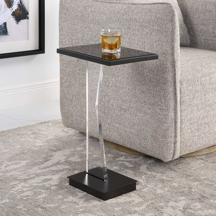 Angle Accent Table Black-Furniture-Uttermost-Lighting Design Store